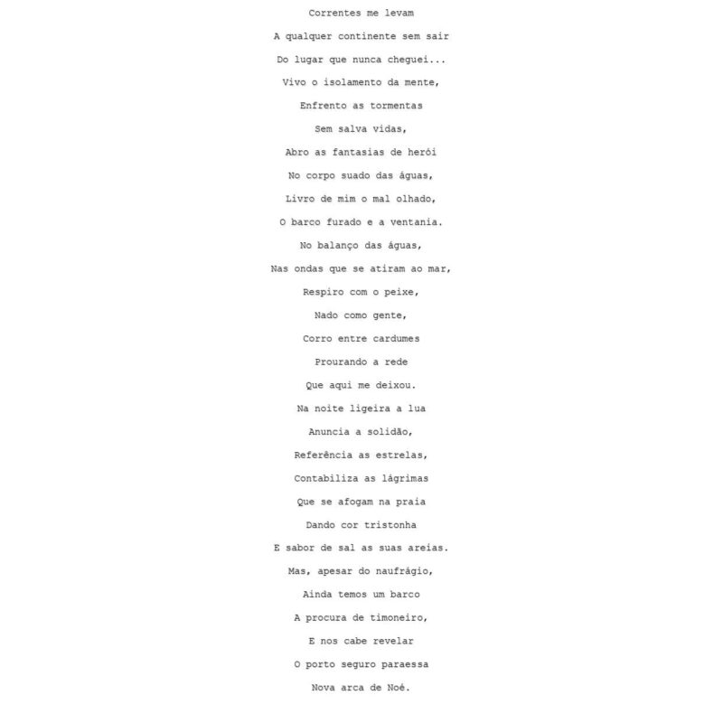 Isolamento Poesia