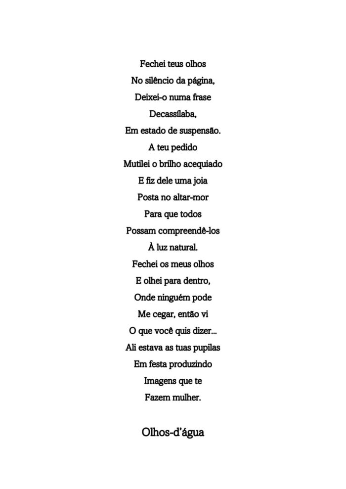 Olhos D´agua Poesia
